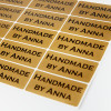 Einzigartige goldene Sticker mit Ihrem eigenen Design