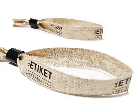 Festivalbändchen aus Leinen