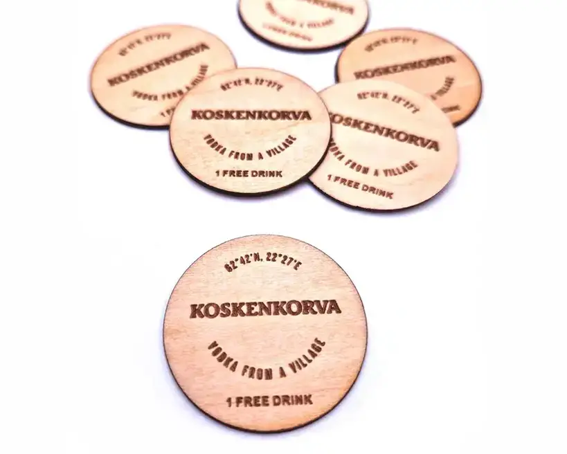 RFID-/ NFC-Tag aus Holz oder PET