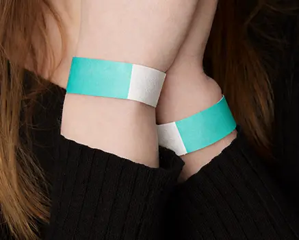 Ozeanblaue Tyvek-Einlassbänder