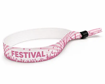 Pinke Party-Festivalbändchen