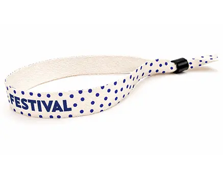 Festivalbändchen mit blauen Punkten