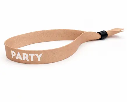 Beige Festivalbändchen